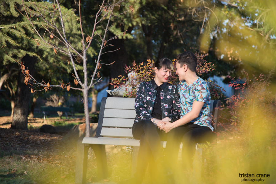 Oakland couple’s portrait, Lake Merrit wandering