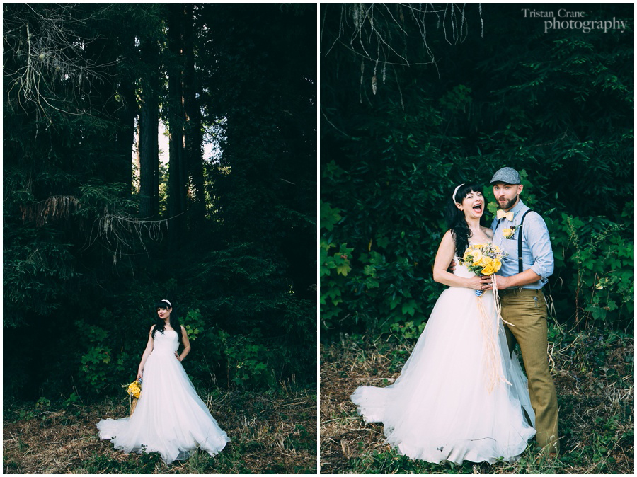 Mendocino Coast Wedding, Bride and Groom Portraits