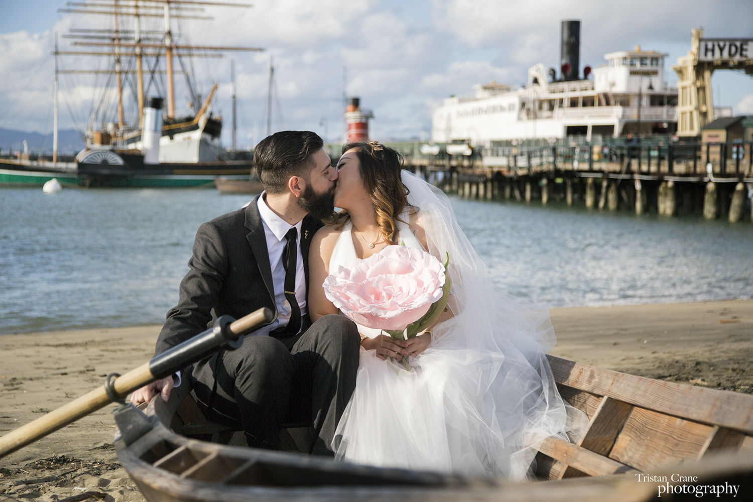 San Francisco Wedding, Hyde Street Pier Portraits